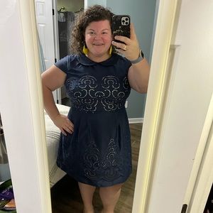 Blue lace dress. Perfect for warm weather 👗